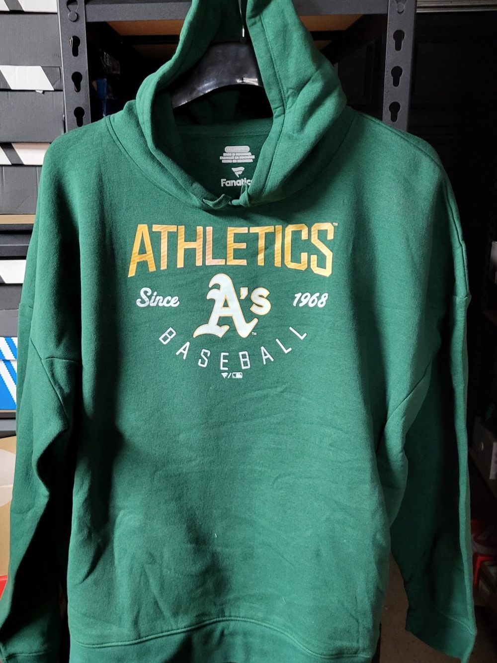 *NEW* MLB Oakland Athletics Hoodie Sweatshirt Green Fanatics Size 3XL